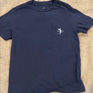 Vineyard Vines Navy Short-Sleeve Pocket Tee